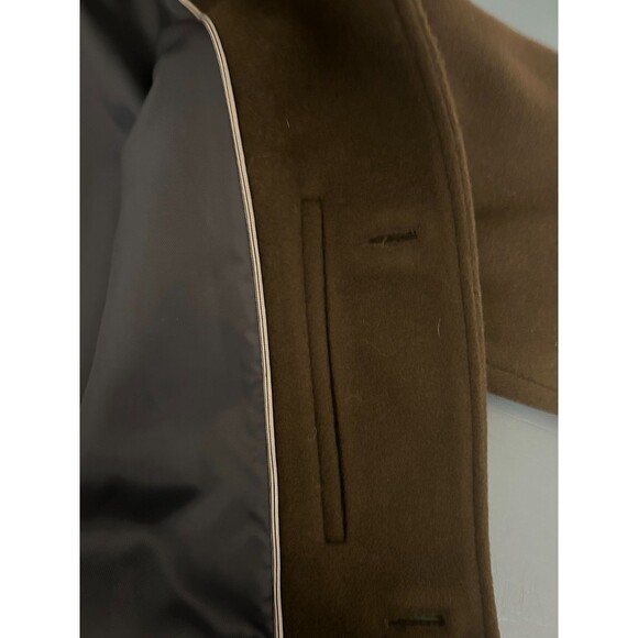 Cole Haan Men's Overcoat Wool Cashmere Blend Sz XL Brown - Picture 6 of 16